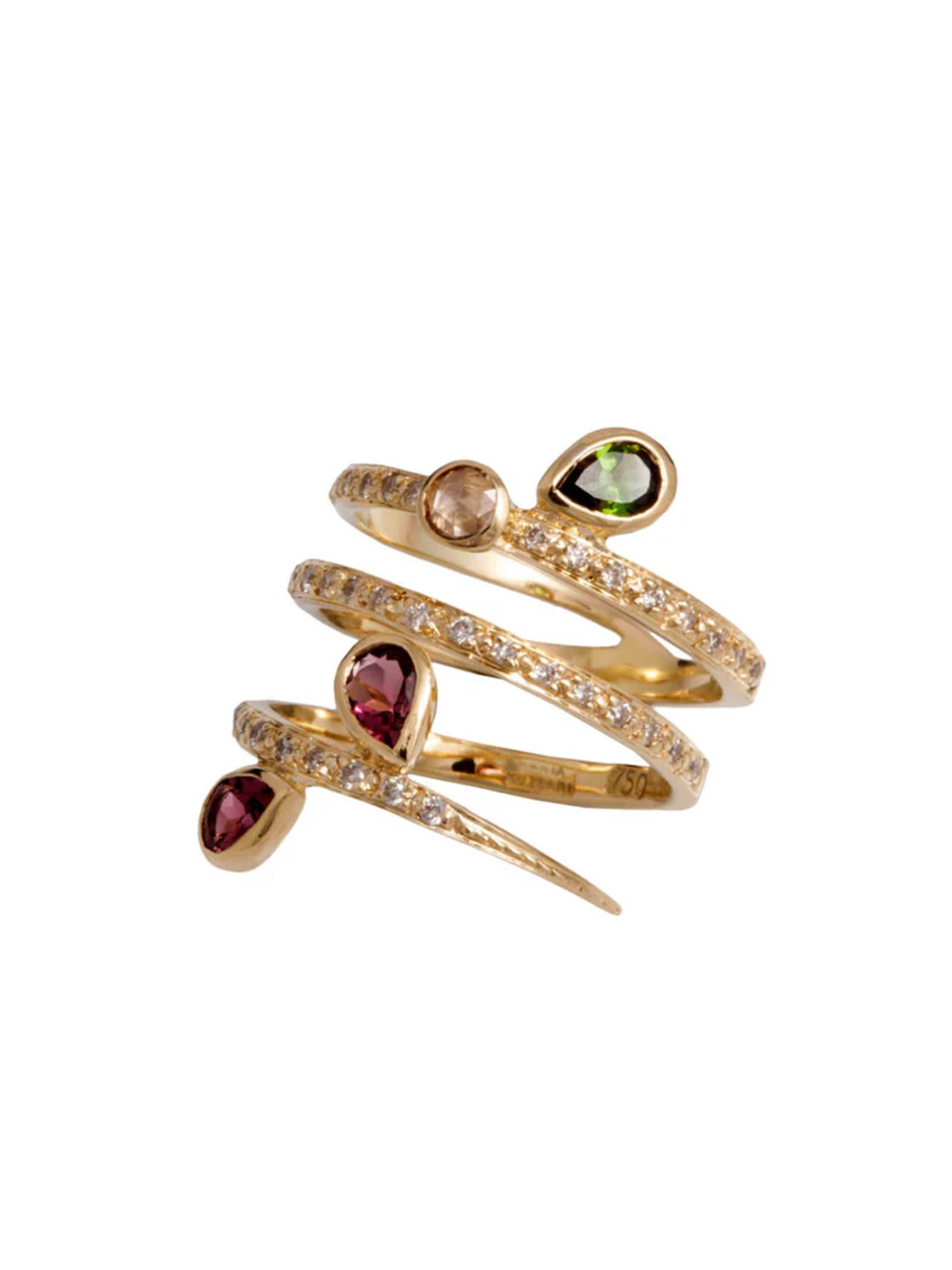 Arabesque Tapered Wrap Ring