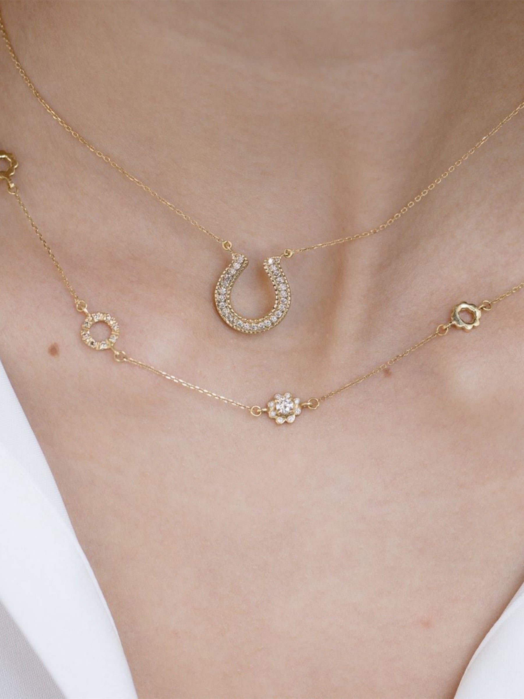 Horseshoe Diamonds Necklace
