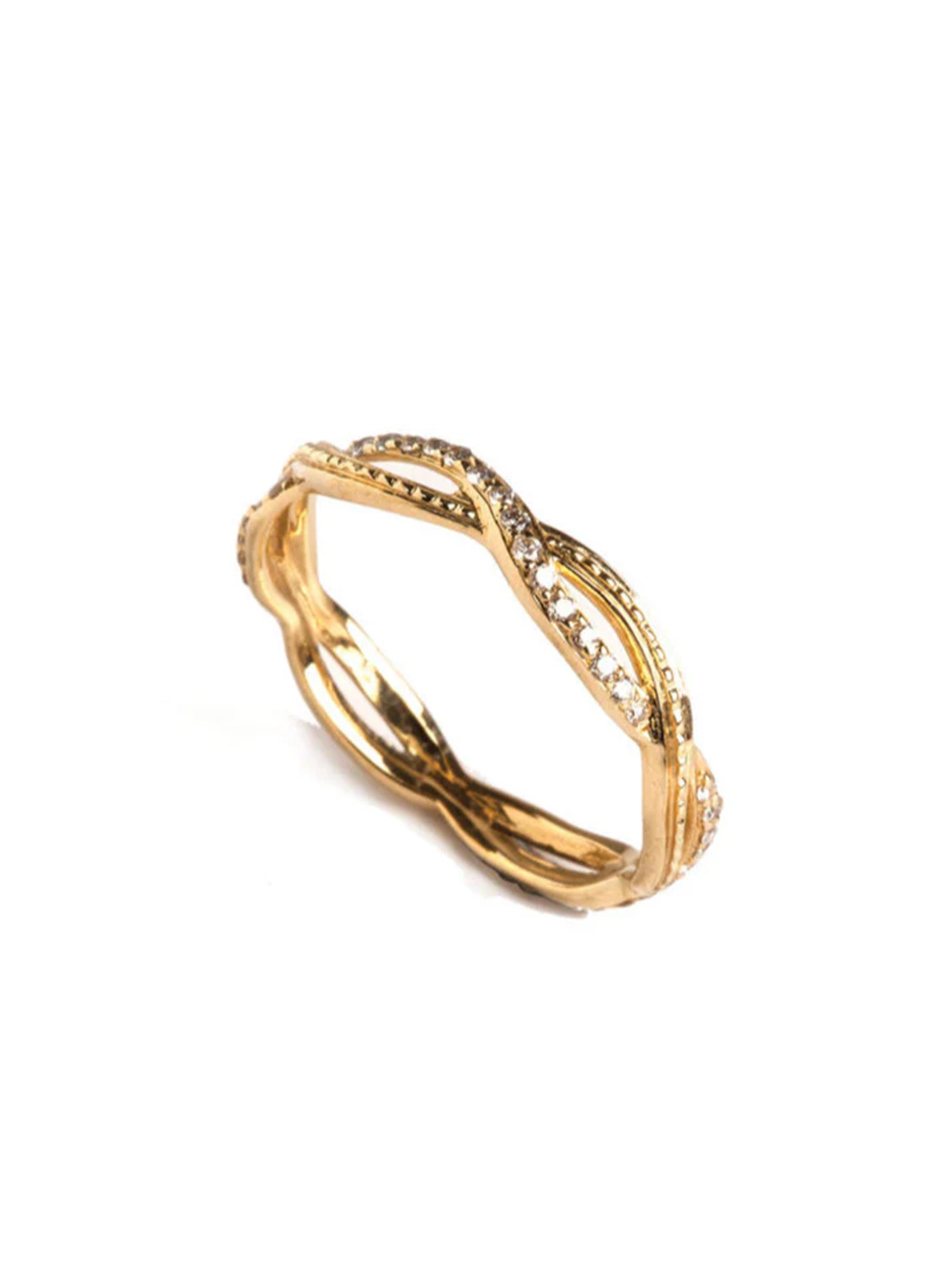 Levant Braided Diamond Ring