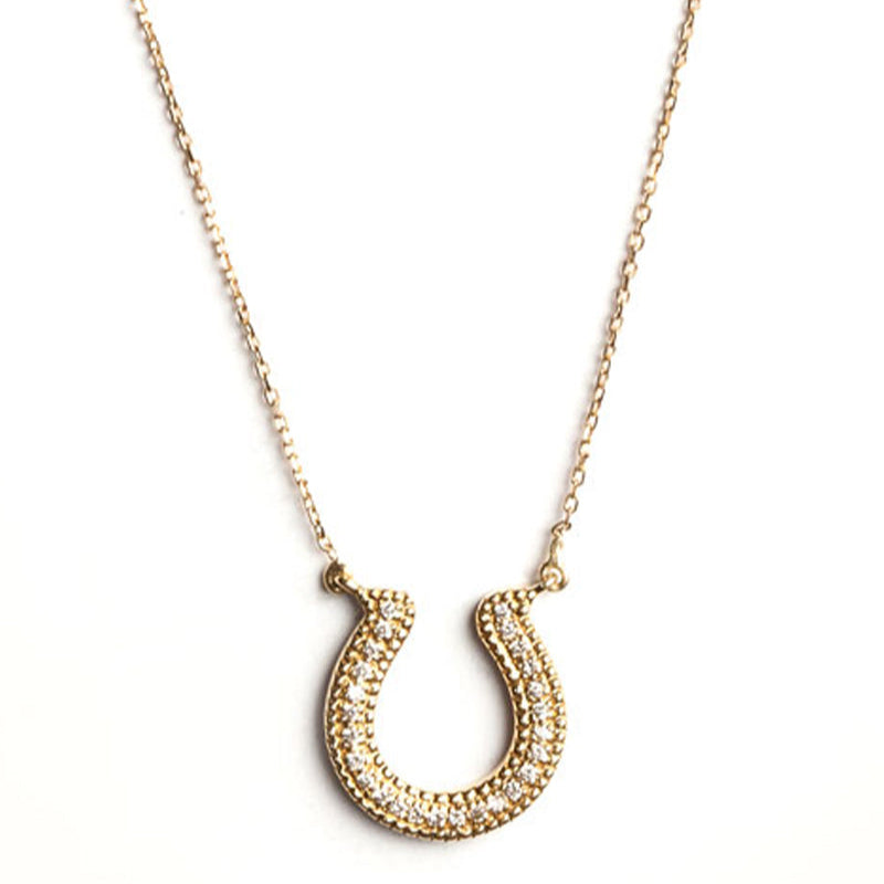 Diamond Horseshoe Necklace