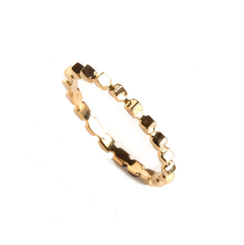 Levant Triangular Beaded Ring