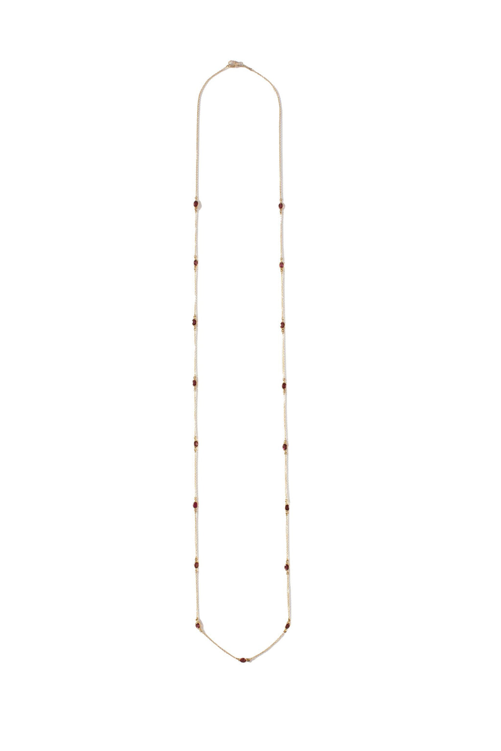 Freestyle Necklace with Pink Oval Tourmalines