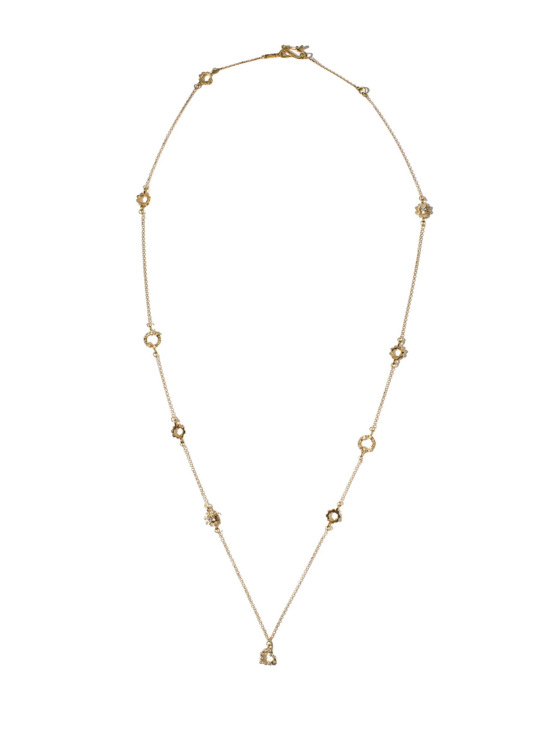 Diamonds Flora Necklace with Heart Charm