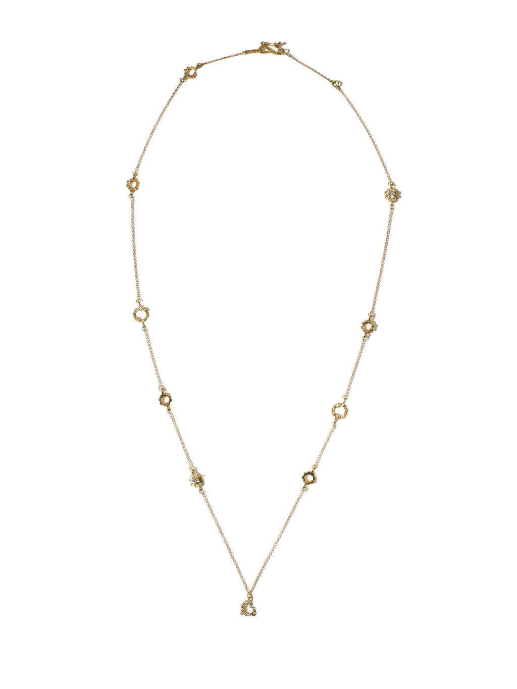 Diamonds Flora Necklace with Heart Charm