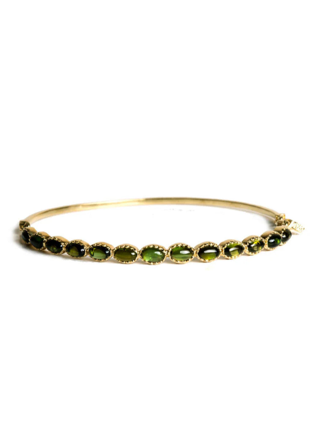 Freestyle Green Tourmaline Cabochon Oval Bracelet