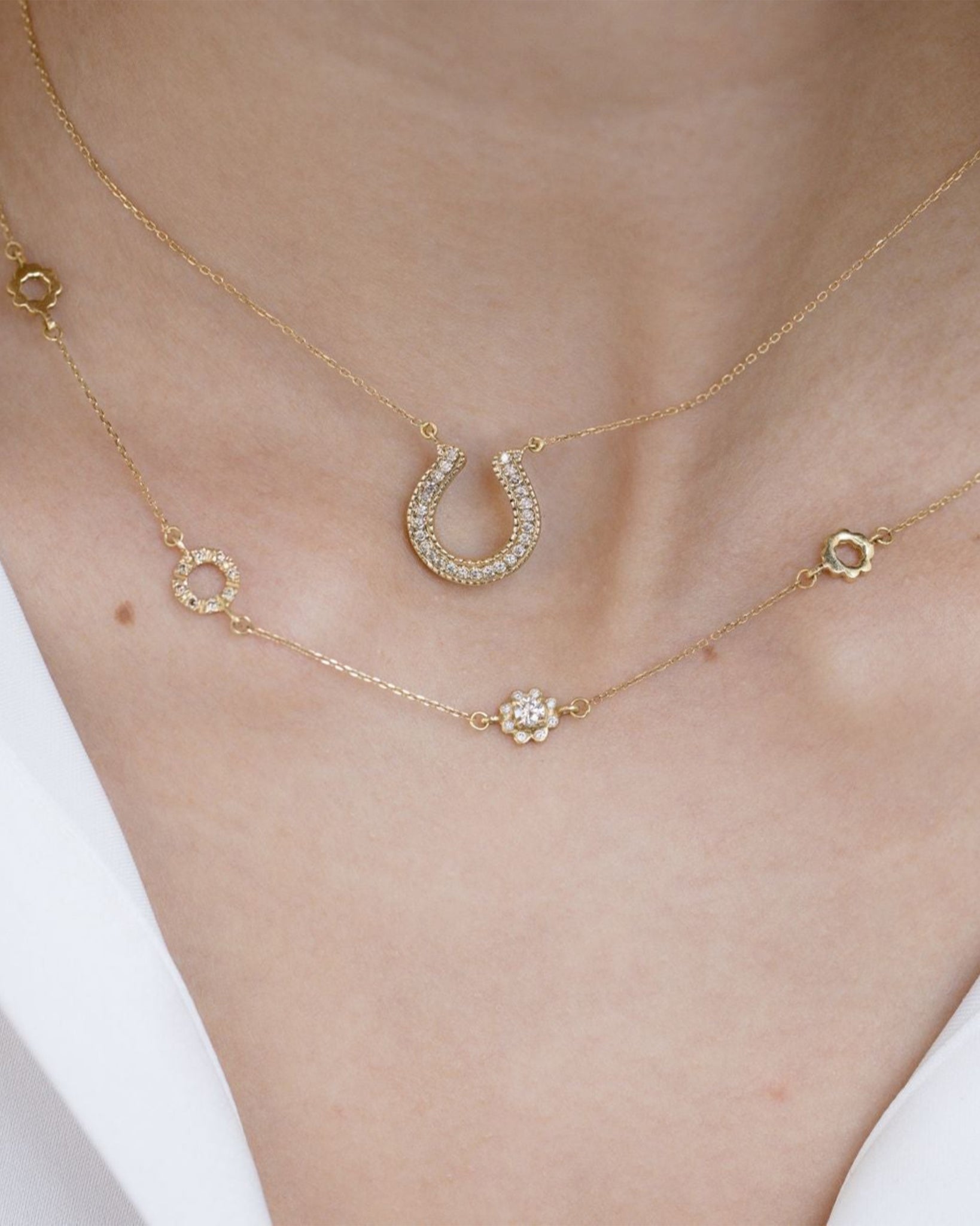 Horseshoe Diamonds Necklace