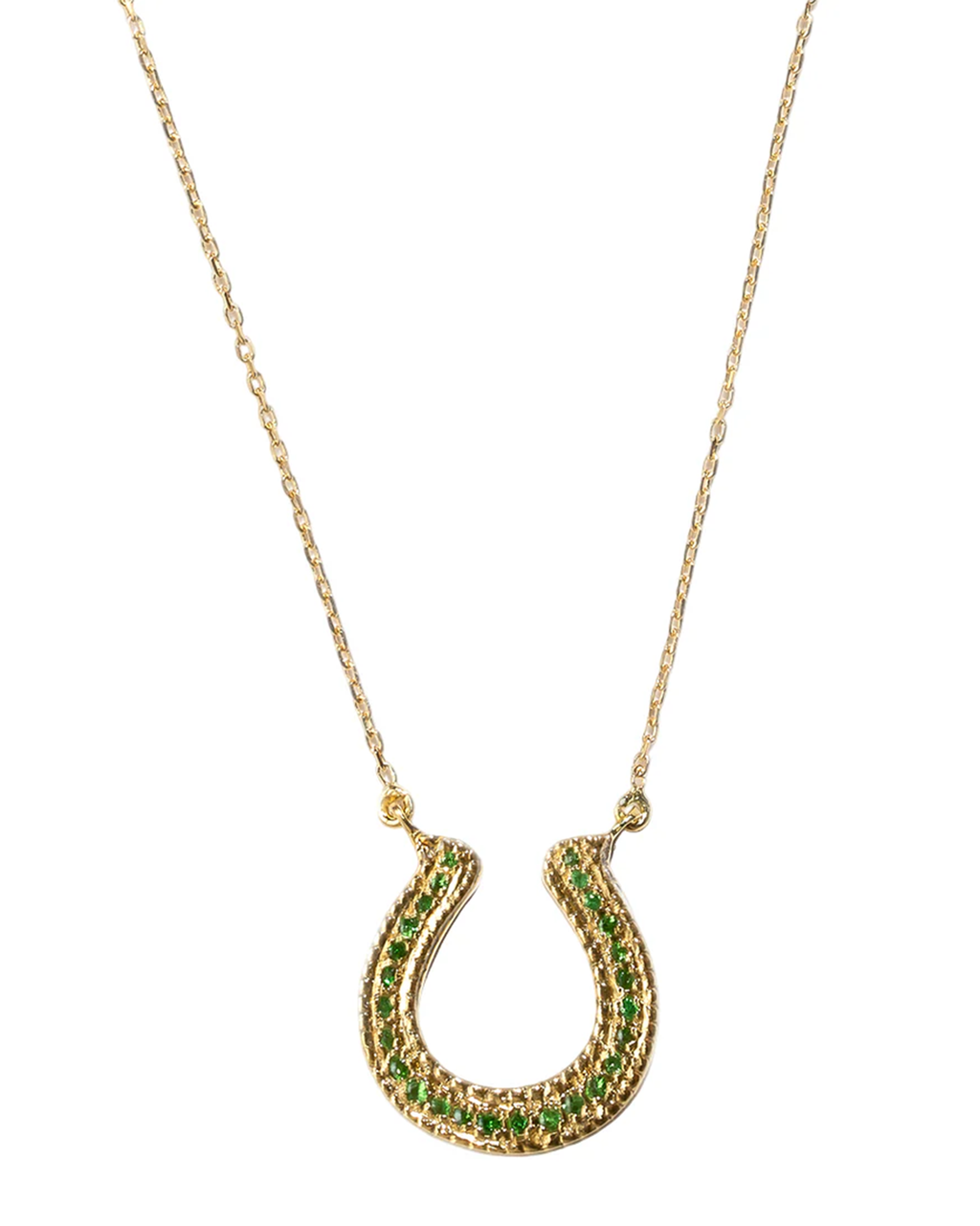 Horseshoe Tsavorite Necklace