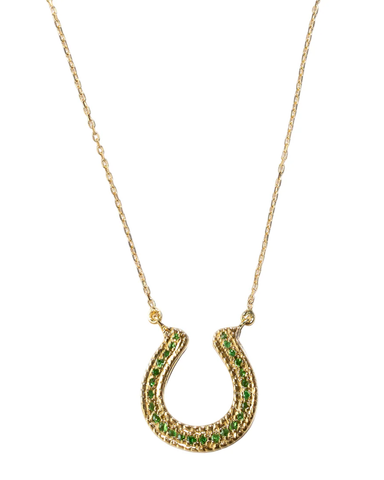 Horseshoe Tsavorite Necklace
