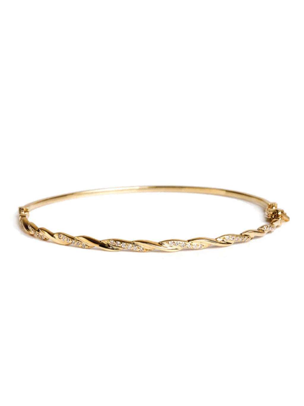Levant Braided Bracelet with Diamonds