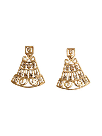 Levant Filigree Earrings with Diamonds
