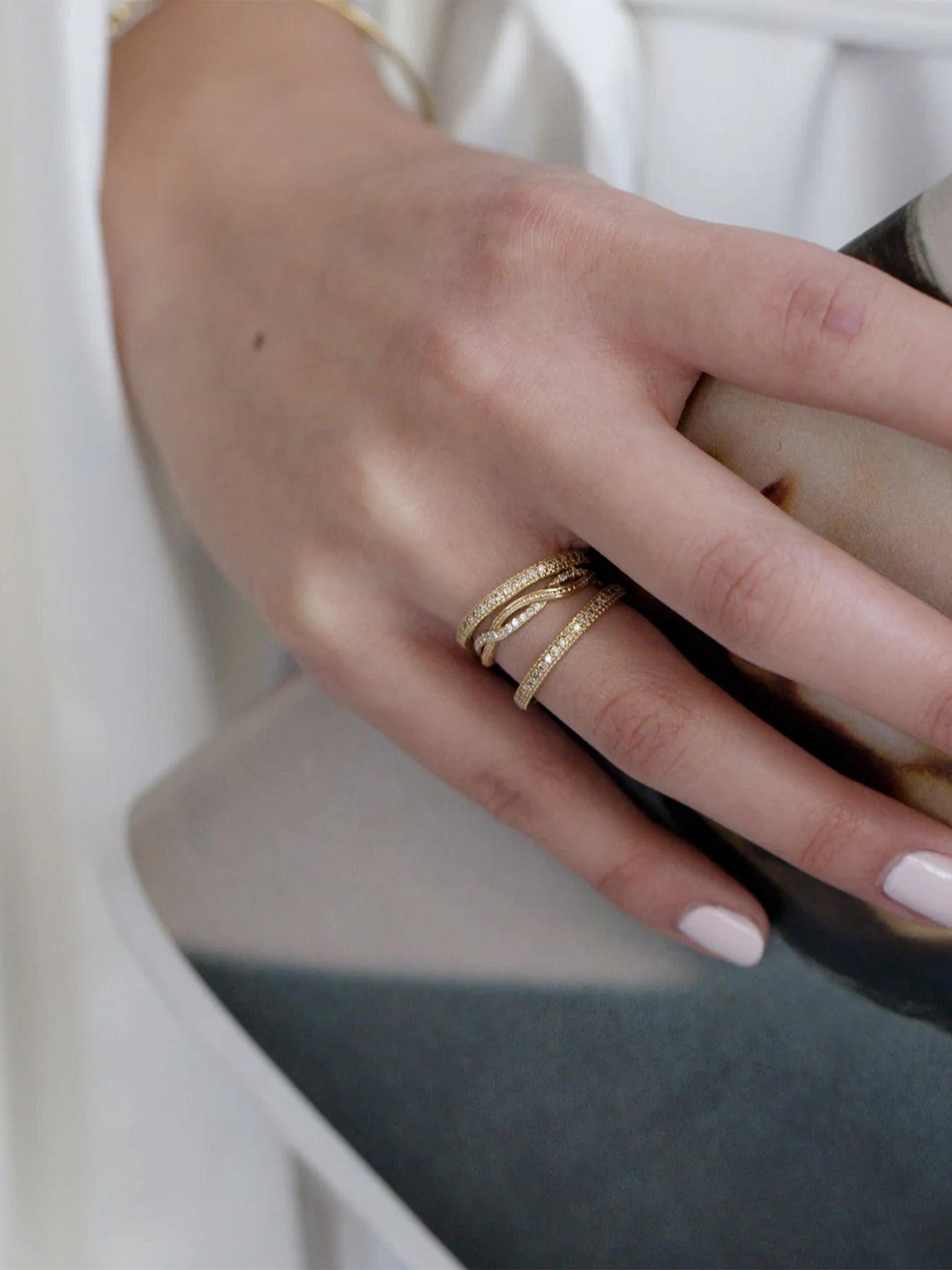 Levant Braided Diamond Ring