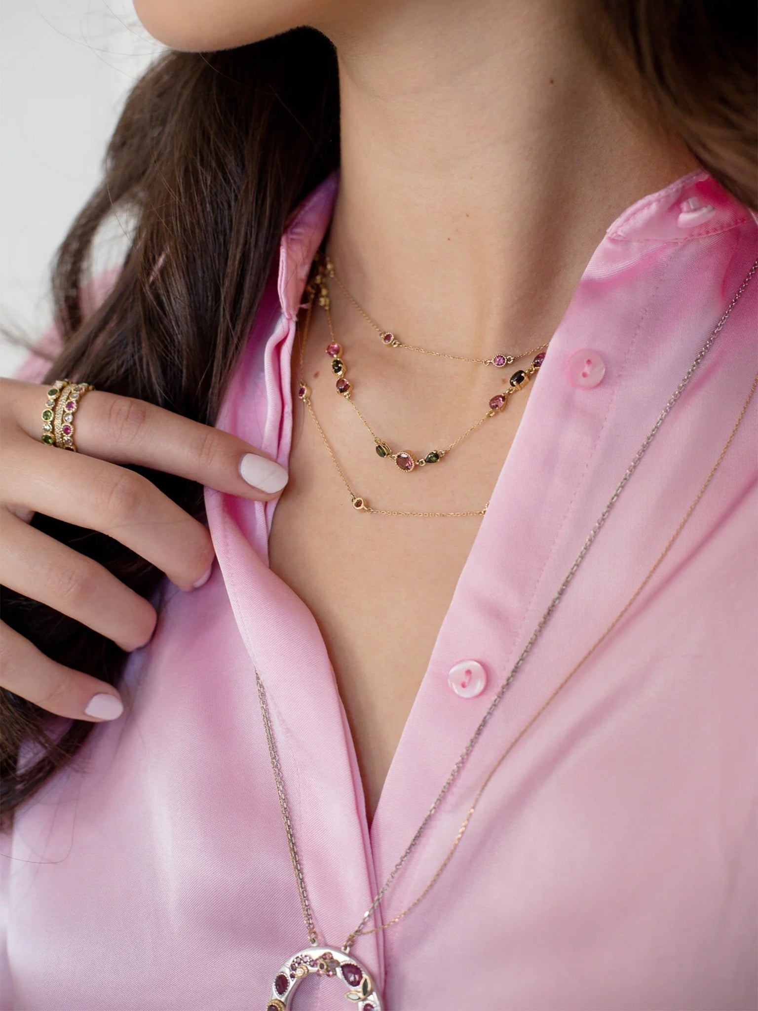 Arabesque Coloured Tourmaline Necklace