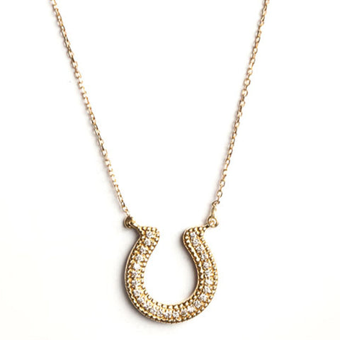 Diamond Horseshoe Necklace